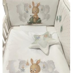 Deksi posteljina "Zeka na motoru" mint ( 3842 )