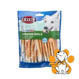 Trixie Dog Denta Fun Chewing Rolls With Chicken 240g/30 Kom, Poslastica Za Pse