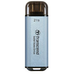 Transcend 2TB, portable SSD, ESD300C, type C, sky blue ( TS2TESD300C )