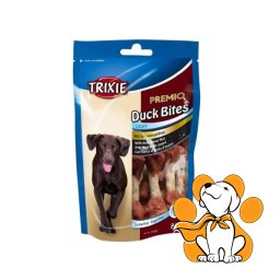 Trixie Dog Premio Duck Bites 80g, Sirova Koža Umotana u Pačje Meso