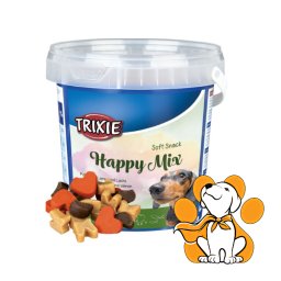 Trixie Dog Soft Snack Happy Mix 500g, Sa Piletinom, Jagnjetinom i Lososom