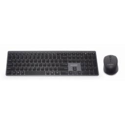 Gembird KBS-ECLIPSE-M500 backlight pro business slim wireless desktop set, US layout, black