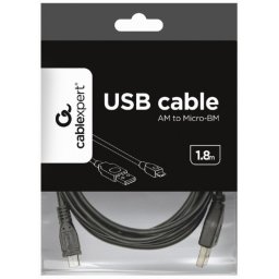 CCP-mUSB2-AMBM-6 Gembird USB 2.0 A-plug to Micro B-plug kabl 1.8m