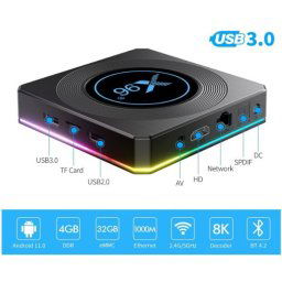 GMB-X96 X4 4/64GB smart TV box S905X4 quad, Mali-G31MP 8K, 1000M KODI Android 11.0