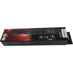 SPG5-B-10(3G1.5)**Gembird produzni kabl sa zastitom i 5 uticnica, 5V/3.1A USB-A+C 16A/3500W 3m (765)