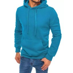Bluza męska z kapturem jasnoniebieska Dstreet