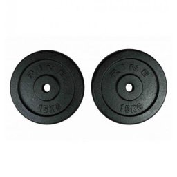 Ring tegovi 2x15kg crni standardni liveni - RX PLO1-15