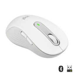 Logitech M650 L wireless mouse Off-White, left
