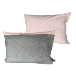 Jastucnica od Flanela 50x70cm Dva lica Roze/Siva boja ( VLK002030-dvalicaroze/siva )