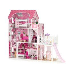 Eco toys drvena kućica za lutke sa liftom xxl ( TL49059 )