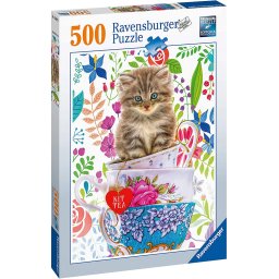 Ravensburger puzzle Mačka u šolji RA15037