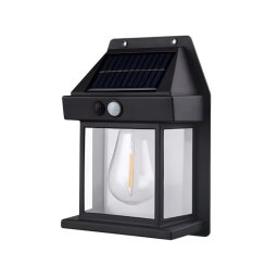 Zidna solarna LED lampa sa senzorom pokreta – Elegantni dizajn kućice