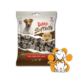 Dafiko Softbite Mini Star With Liver 150g, Poslastice Za Pse