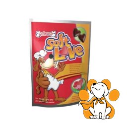 Dafiko Soft Love 100g, Mekana Poslastica Za Pse i Štence u Obliku Srca