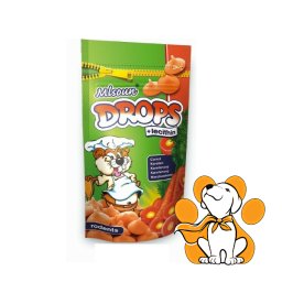Dafiko Drops Carrot 75g, Poslastice za glodare sa ukusom šargarepe
