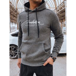 Bluza męska z kapturem antracytowa Dstreet