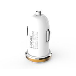 Auto punjac LDNIO DL-C22 dual USB 2.1A beli