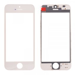 Staklo+frame+OCA lepak za Iphone 5S beli