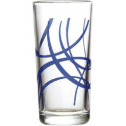 51021 - d12 Čaše dekor dark blue arcs 1/6 25,5cl ( 512246 )