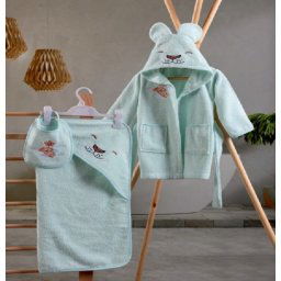Dekordom Bade mantil set cb baby bathroom set - aslan ( 039177 )