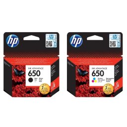 HP 650 crni i kolor Original Kertridž Komplet