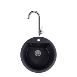 Set: SanDonna LENA Granitna Sudopera sa SanDonna Solo Inox Slavinom