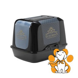 Moderna Trendy Cat Large Luxurious Black, Toalet Za Mačke Sa Filterom