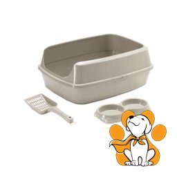 Moderna Kitcat Starterkit Large, Toalet Za Mačke u Setu Sa Činijom i Lopaticom