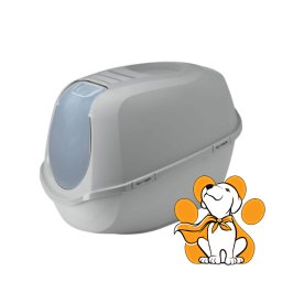 Moderna Mega Smart Cat Grey, Zatvoreni Toalet Za Mačke, Sivi