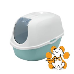 Moderna Smart Cat Aquarelle, Zatvoreni Toalet Za Mačke u Plavoj Boji