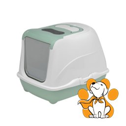 Moderna Flip Cat Jumbo Green 57cm, Zatvoreni Toalet Za Mačke, Zeleni