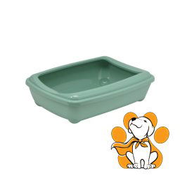 Moderna Arist-O-Tray+Rim Large Green, Toalet Za Mačke, Zeleni