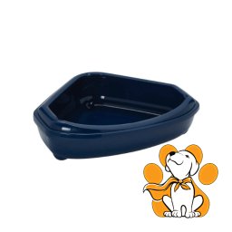 Moderna Corner Tray + Rim Blue Berry, Ugaoni Otvoreni Toalet Sa Ramom, Plavi