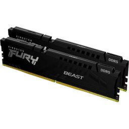 Kingston DDR5 32GB (2x16GB) 6000MT/s [FURY BEAST], CL36 1.35V, Black, Memory Kit ( KF560C36BBE2K2-32 )