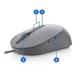 Miš Dell Laser Wired Mouse - MS3220, USB, Titan gray, LASER, 3200 dpi