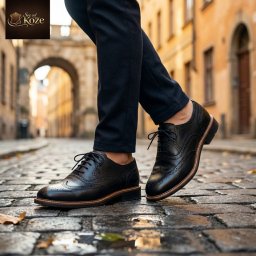 Crne Oxford cipele od napa kože