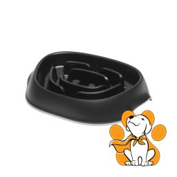 Moderna Slomo Black 950ml, Činija Za Halapljive Pse