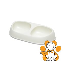Moderna Double Sensibowl X-Small Soft White 2x200ml, Posuda Za Pse i Mačke