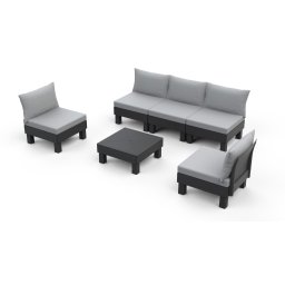 Baštenski set Cantara elements 5 seater, grafit