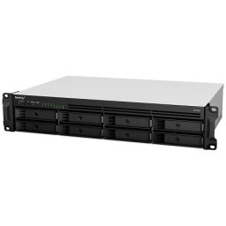 Synology RackStation RS1221+ Rack 2U, 8-bay 3.52.5" SATA HDDSSD, AMD Ryzen V1500B 4-core 2.2GHz 4GB DDR4 ECC SODDIM,2x Memory slots 4x