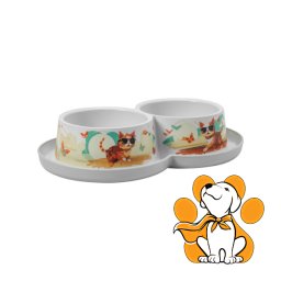 Moderna Trendy Dinner Small Indy&Louise 2x350ml, Činija Za Mačke