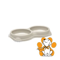 Moderna Double Smarty Bowl X-Small Warm Gray 2x200ml, Činija Za Pse i Mačke