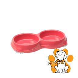 Moderna Double Smarty Bowl X-Small Spicy Coral 2x200ml, Činija Za Pse i Mačke