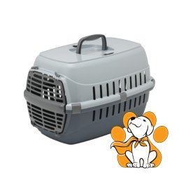 Moderna Road Runner Plastic Door Small Grey, Transporter Za Pse i Mačke, Sivi