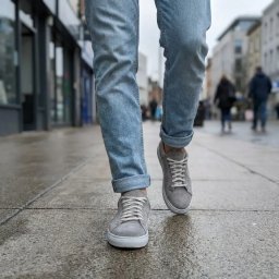 Plitke sive casual muške patike