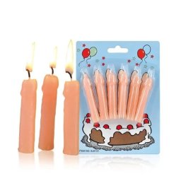 Erotske svežice za tortu Penis Candle