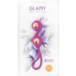 Analne kuglice od silikona Cristal Love Balls Gold