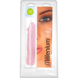 Silikonski dildo Millenium Pink Jelly L