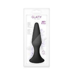 Silionski analni plug Glamy First Black L