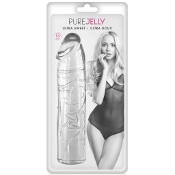 Mekani prozirni dildo Pure Jelly Clear 17.2 cm